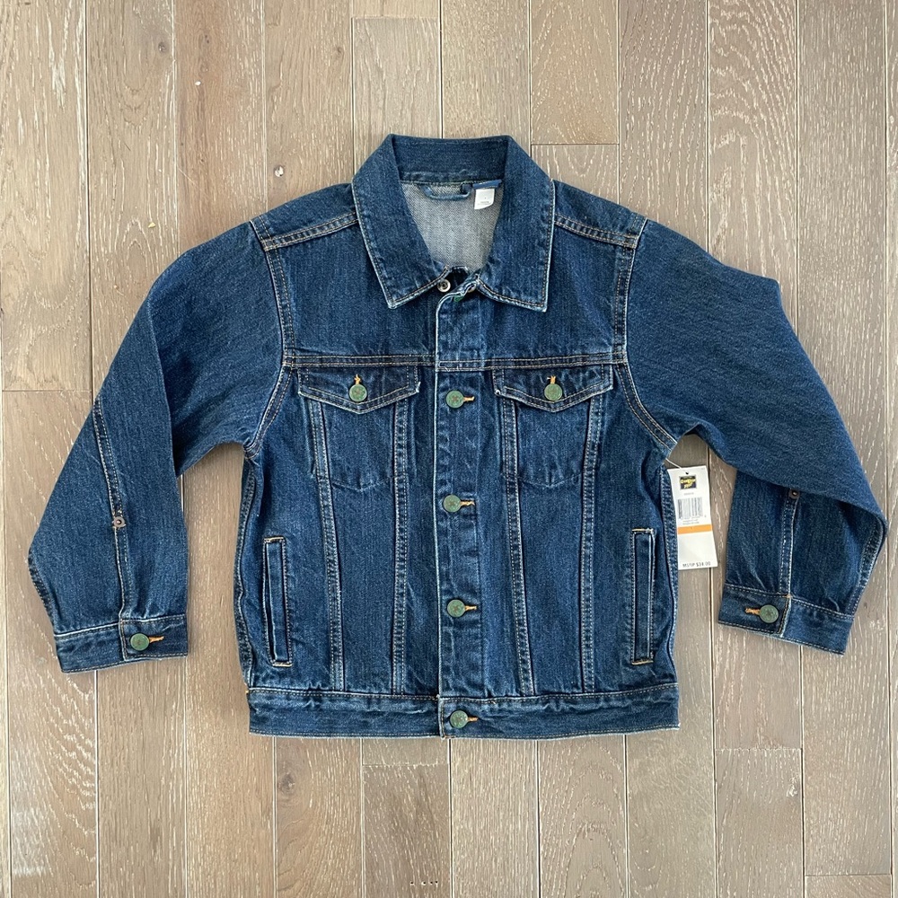 Y2k OshKosh B’Gosh Dark Wash Denim Jacket – Size 7 – NWT